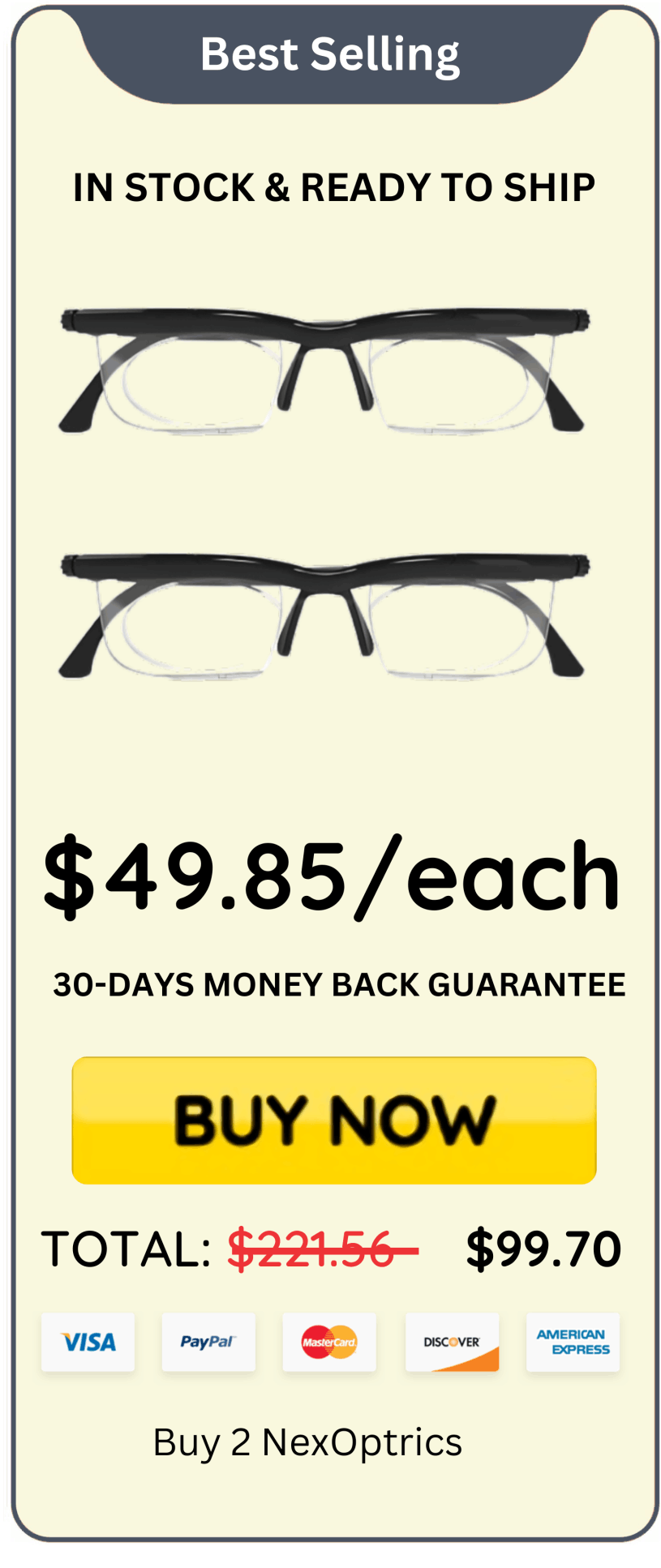 NexOptrics offer price 